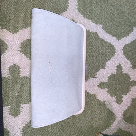 Abbacino Light Blue Leather Cocktail Handbag - Picture 6 of 7